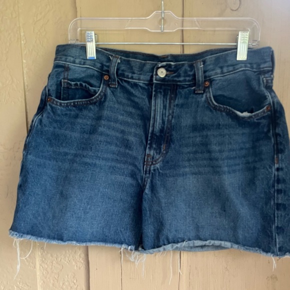 Old Navy Pants - Old Navy Dark Blue Jean Shorts size 10.